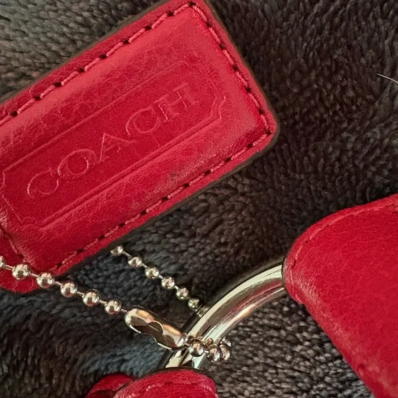 EUC Coach Red Hobo Bag - Picture 5 of 9